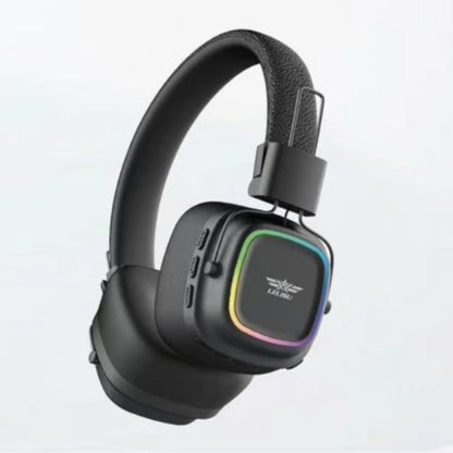 Lelisu LS-258 Wireless Stereo Headphones | Bluetooth 5.4 Over-Ear Headset with Type-C Charging & LED Lights