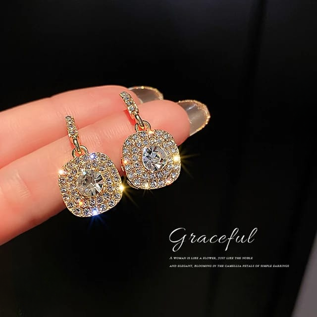 Crystal Earrings – Sparkling Dangle Earrings for Party & Everyday Wear